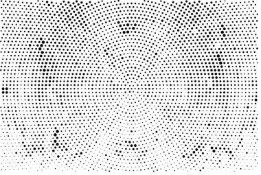 Grunge üst üste biniyor. Soyut siyah-beyaz vektör arkaplanı. Çatlak, leke ve noktalarda kirli desenli tek renkli klasik yüzey. Karanlık korku tarzında eski bir duvar.