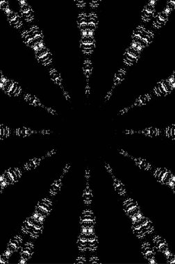 Grunge üst üste biniyor. Soyut siyah-beyaz vektör arkaplanı. Çatlak, leke ve noktalarda kirli desenli tek renkli klasik yüzey. Karanlık korku tarzında eski bir duvar.