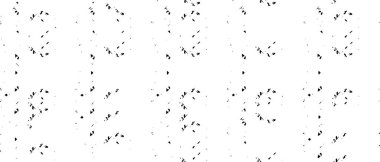 Grunge üst üste biniyor. Soyut siyah-beyaz vektör arkaplanı. Çatlak, leke ve noktalarda kirli desenli tek renkli klasik yüzey. Karanlık korku tarzında eski bir duvar.