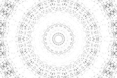 Grunge üst üste biniyor. Soyut siyah-beyaz vektör arkaplanı. Çatlak, leke ve noktalarda kirli desenli tek renkli klasik yüzey. Karanlık korku tarzında eski bir duvar.