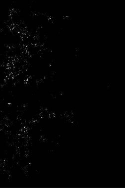 Grunge üst üste biniyor. Soyut siyah-beyaz vektör arkaplanı. Çatlak, leke ve noktalarda kirli desenli tek renkli klasik yüzey. Karanlık korku tarzında eski bir duvar.