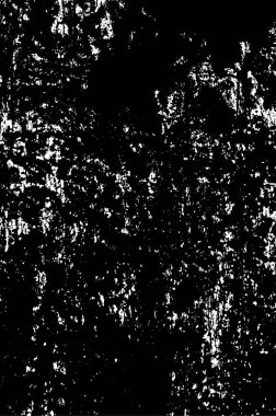 Soyut siyah-beyaz vektör arkaplanı. Grunge üst üste biniyor. Çatlak, leke ve noktalarda kirli desenli tek renkli klasik yüzey. Sıkıntılı kaplama dokusu.