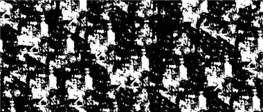 Soyut siyah-beyaz vektör arkaplanı. Grunge üst üste biniyor. Çatlak, leke ve noktalarda kirli desenli tek renkli klasik yüzey. Sıkıntılı kaplama dokusu.