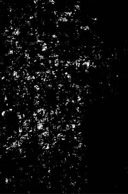 Grunge black and white pattern. Monochrome particles abstract texture. Background of cracks, scuffs, chips, stains, ink spots, lines. Dark design background surface. Gray printing element