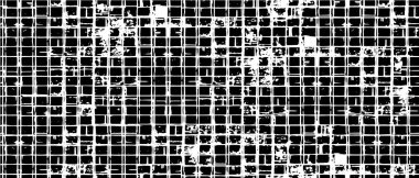Grunge black and white pattern. Monochrome particles abstract texture. Background of cracks, scuffs, chips, stains, ink spots, lines. Dark design background surface. Gray printing element