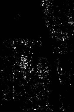 Grunge siyah beyaz desen. Monokrom parçacıkları soyut doku. Çatlakların, sürtünmelerin, çiplerin, lekelerin, mürekkep lekelerinin, çizgilerin geçmişi. Karanlık tasarım arka plan yüzeyi. Gri yazdırma ögesi