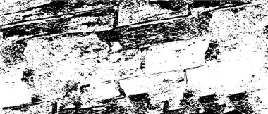 Vektör grunge dokusu. Siyah beyaz arka plan. Soyut monokrom resim koyu tonlarda solmuş bir efekt içerir