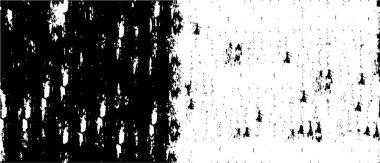 Vektör grunge dokusu. Siyah beyaz arka plan. Soyut monokrom resim koyu tonlarda solmuş bir efekt içerir