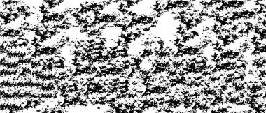 Vektör grunge dokusu. Siyah beyaz arka plan. Soyut monokrom resim koyu tonlarda solmuş bir efekt içerir