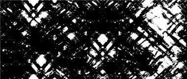 Vektör grunge dokusu. Siyah beyaz arka plan. Soyut monokrom resim koyu tonlarda solmuş bir efekt içerir