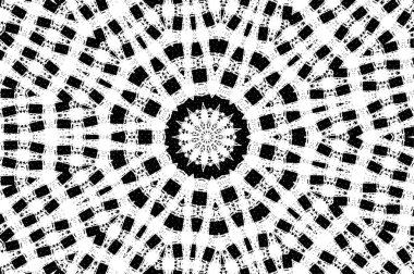 Vektör grunge dokusu. Siyah beyaz arka plan. Soyut monokrom resim koyu tonlarda solmuş bir efekt içerir