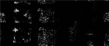 Vektör grunge dokusu. Siyah beyaz arka plan. Soyut monokrom resim koyu tonlarda solmuş bir efekt içerir