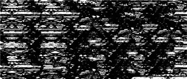 Vektör grunge dokusu. Siyah beyaz arka plan. Soyut monokrom resim koyu tonlarda solmuş bir efekt içerir