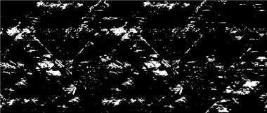 Vektör grunge dokusu. Siyah beyaz arka plan. Soyut monokrom resim koyu tonlarda solmuş bir efekt içerir