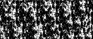 Vektör grunge dokusu. Siyah beyaz arka plan. Soyut monokrom resim koyu tonlarda solmuş bir efekt içerir