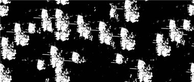 Vektör grunge dokusu. Siyah beyaz arka plan. Soyut monokrom resim koyu tonlarda solmuş bir efekt içerir