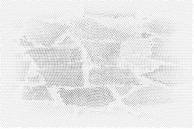 Vektör grunge dokusu. Siyah beyaz arka plan. Soyut monokrom resim koyu tonlarda solmuş bir efekt içerir
