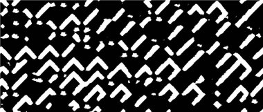 Vektör grunge dokusu. Siyah beyaz arka plan. Soyut monokrom resim koyu tonlarda solmuş bir efekt içerir