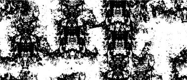 Vektör grunge dokusu. Siyah beyaz arka plan. Soyut monokrom resim koyu tonlarda solmuş bir efekt içerir