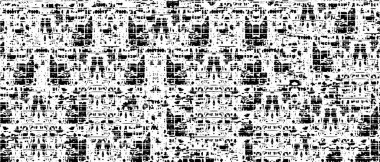 Vektör grunge dokusu. Siyah beyaz arka plan. Soyut monokrom resim koyu tonlarda solmuş bir efekt içerir