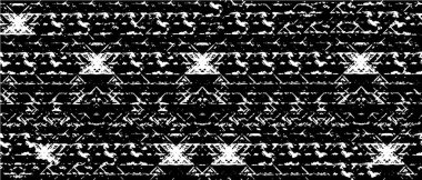 Vektör grunge dokusu. Siyah beyaz arka plan. Soyut monokrom resim koyu tonlarda solmuş bir efekt içerir