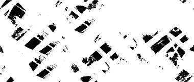 Vektör grunge dokusu. Siyah beyaz arka plan. Soyut monokrom resim koyu tonlarda solmuş bir efekt içerir