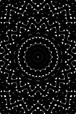 Geometrik elementlerle siyah ve beyaz dijital desen. Basit tasarımı olan tek renkli duvar kağıdı.