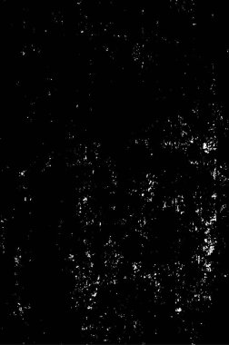 Vektör grunge dokusu. Siyah beyaz arka plan. Soyut monokrom resim koyu tonlarda solmuş bir efekt içerir