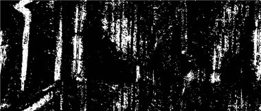 Vektör grunge dokusu. Siyah beyaz arka plan. Soyut monokrom resim koyu tonlarda solmuş bir efekt içerir