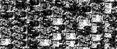 Vektör grunge dokusu. Siyah beyaz arka plan. Soyut monokrom resim koyu tonlarda solmuş bir efekt içerir