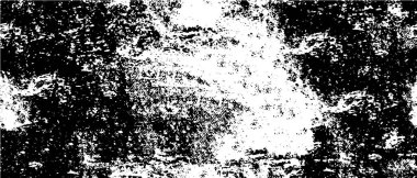 Vektör grunge dokusu. Siyah beyaz arka plan. Soyut monokrom resim koyu tonlarda solmuş bir efekt içerir