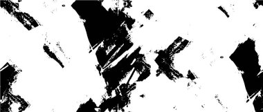 Vektör grunge dokusu. Siyah beyaz arka plan. Soyut monokrom resim koyu tonlarda solmuş bir efekt içerir