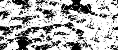 Vektör grunge dokusu. Siyah beyaz arka plan. Soyut monokrom resim koyu tonlarda solmuş bir efekt içerir