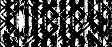 Vektör grunge dokusu. Siyah beyaz arka plan. Soyut monokrom resim koyu tonlarda solmuş bir efekt içerir