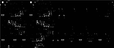 Vektör grunge dokusu. Siyah beyaz arka plan. Soyut monokrom resim koyu tonlarda solmuş bir efekt içerir