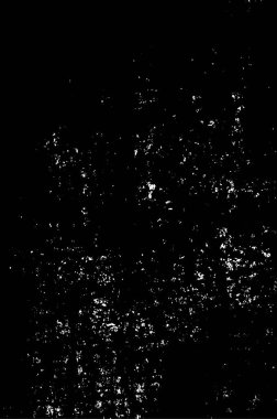Vektör grunge dokusu. Siyah beyaz arka plan. Soyut monokrom resim koyu tonlarda solmuş bir efekt içerir