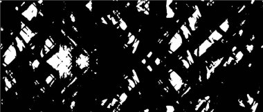 Vektör grunge dokusu. Siyah beyaz arka plan. Soyut monokrom resim koyu tonlarda solmuş bir efekt içerir