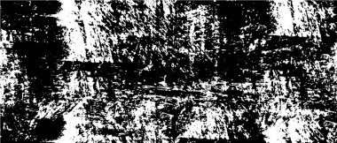 Vektör grunge dokusu. Siyah beyaz arka plan. Soyut monokrom resim koyu tonlarda solmuş bir efekt içerir