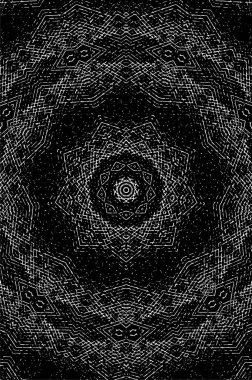 Geometrik elementlerle siyah ve beyaz dijital desen. Basit tasarımı olan tek renkli duvar kağıdı.