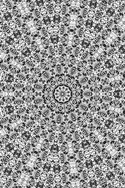 Vektör grunge dokusu. Siyah beyaz arka plan. Soyut monokrom resim koyu tonlarda solmuş bir efekt içerir