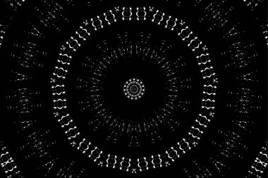 Geometrik elementlerle siyah ve beyaz dijital desen. Basit tasarımı olan tek renkli duvar kağıdı.