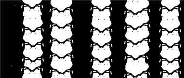 arkaplan, yaratıcı ve tasarım sanat dokusu için soyut siyah ve beyaz desen