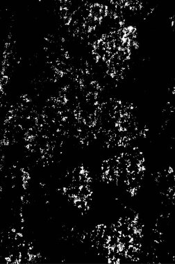 Vektör grunge dokusu. Siyah beyaz arka plan. Soyut monokrom resim koyu tonlarda solmuş bir efekt içerir