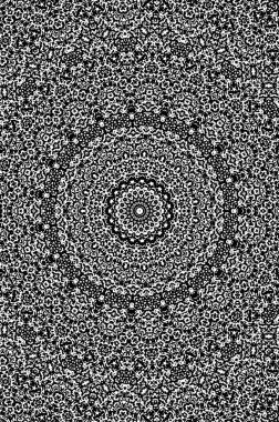 Geometrik elementlerle siyah ve beyaz dijital desen. Basit tasarımı olan tek renkli duvar kağıdı.