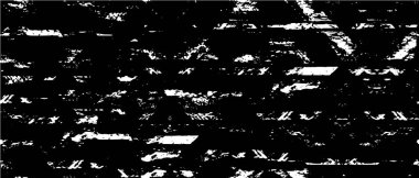 Vektör grunge dokusu. Siyah beyaz arka plan. Soyut monokrom resim koyu tonlarda solmuş bir efekt içerir