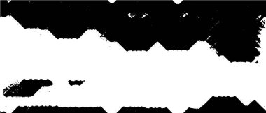 Vektör grunge dokusu. Siyah beyaz arka plan. Soyut monokrom resim koyu tonlarda solmuş bir efekt içerir