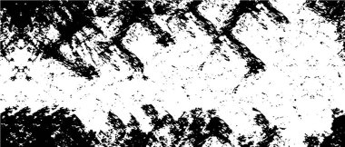 Grunge üst üste biniyor. Soyut siyah-beyaz vektör arkaplanı. Çatlak, leke ve noktalarda kirli desenli tek renkli klasik yüzey. Karanlık korku tarzında eski bir duvar.