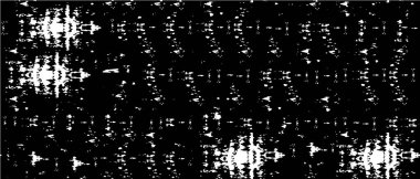 Grunge üst üste biniyor. Soyut siyah-beyaz vektör arkaplanı. Çatlak, leke ve noktalarda kirli desenli tek renkli klasik yüzey. Karanlık korku tarzında eski bir duvar.