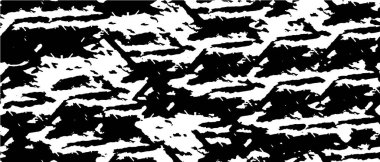 Grunge üst üste biniyor. Soyut siyah-beyaz vektör arkaplanı. Çatlak, leke ve noktalarda kirli desenli tek renkli klasik yüzey. Karanlık korku tarzında eski bir duvar.