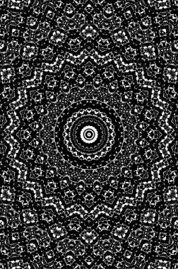 Geometrik elementlerle siyah ve beyaz dijital desen. Basit tasarımı olan tek renkli duvar kağıdı.